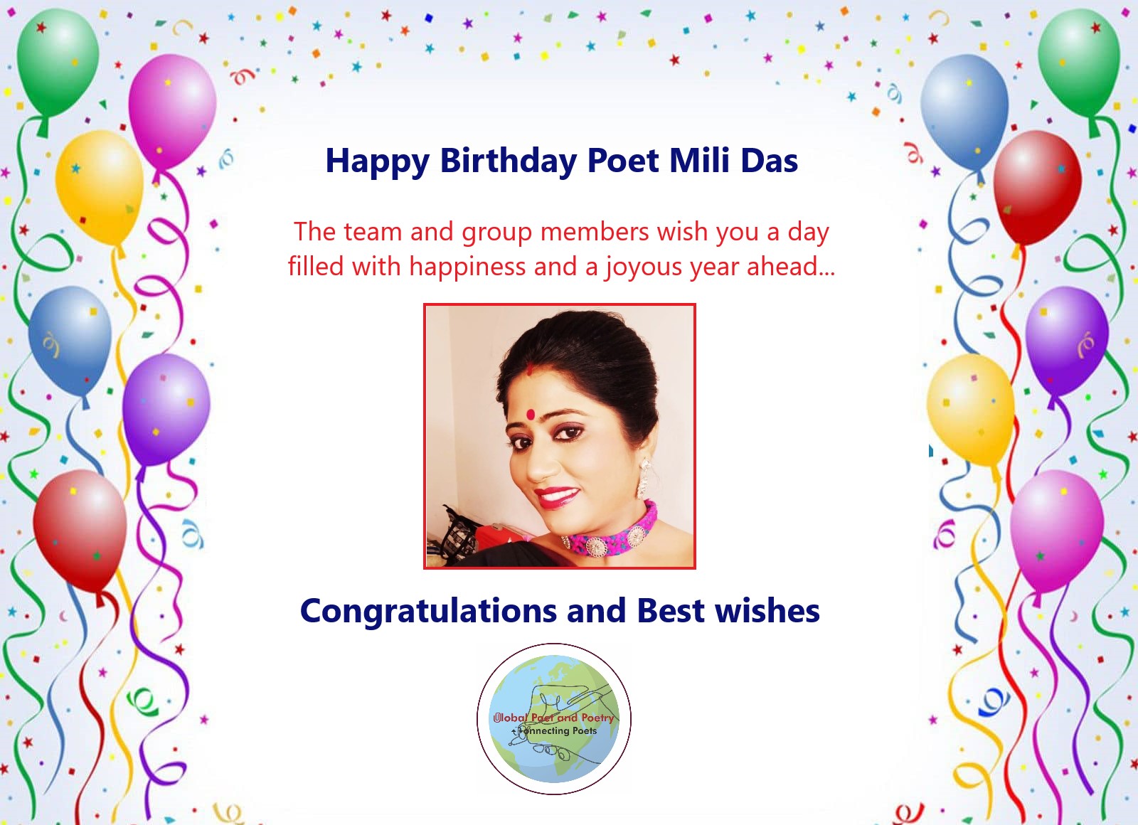 Birthday Wish : Poet Mili Das